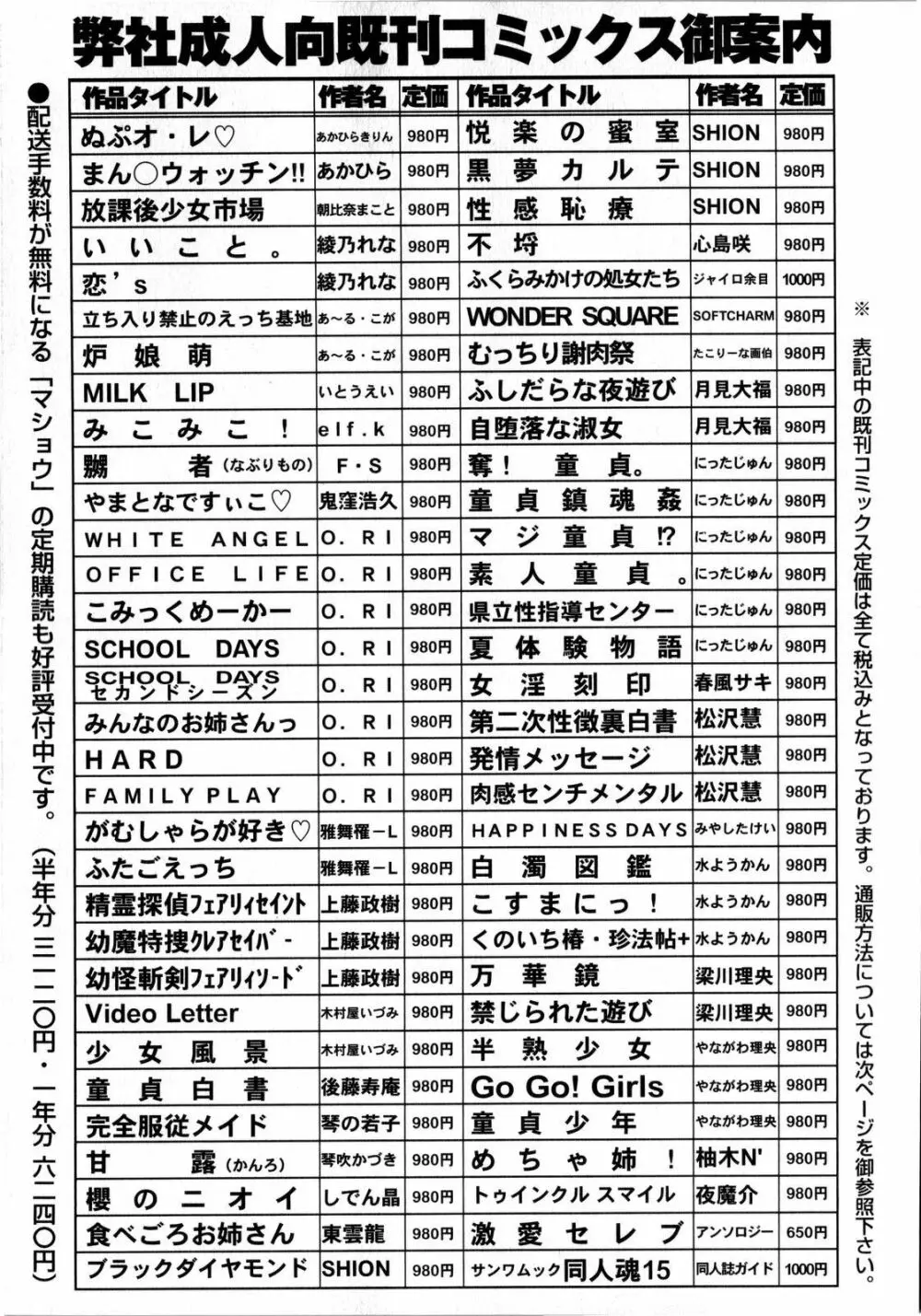 コミック・マショウ 2008年8月号 224ページ