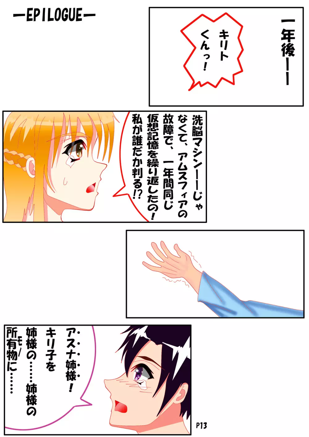 男の娘キリ○女性化洗脳物語 13ページ