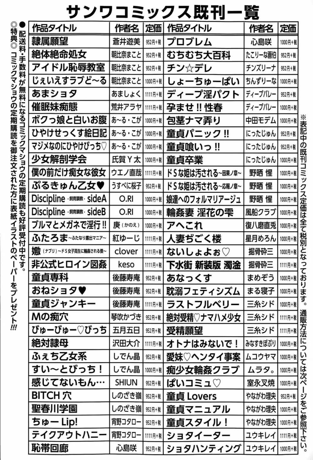 コミック・マショウ 2015年9月号 284ページ