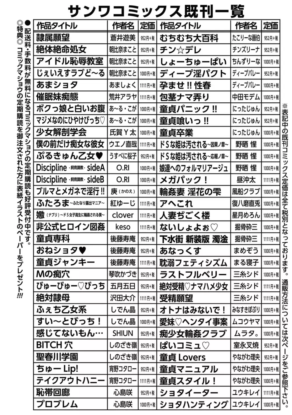 コミック・マショウ 2015年10月号 285ページ