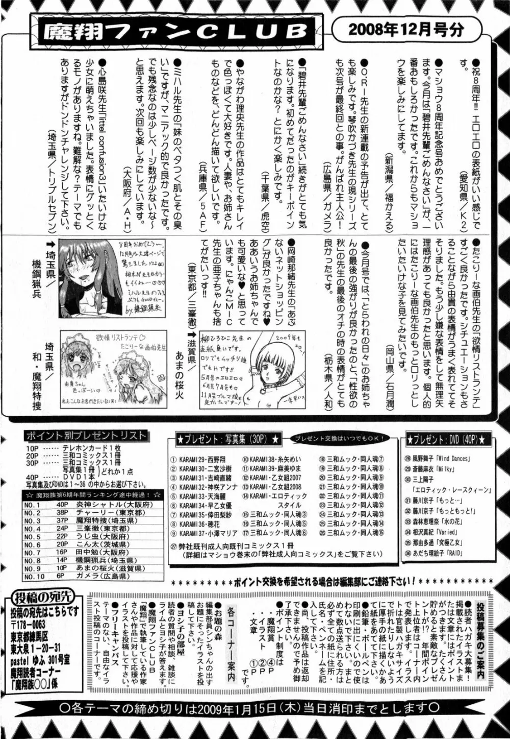 コミック・マショウ 2009年2月号 254ページ