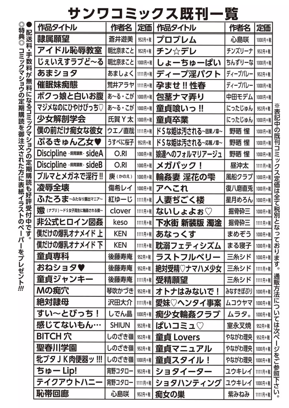 コミック・マショウ 2015年12月号 285ページ