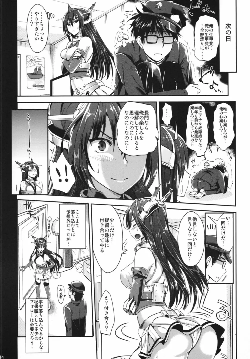 戦艦長門と変態提督 14ページ