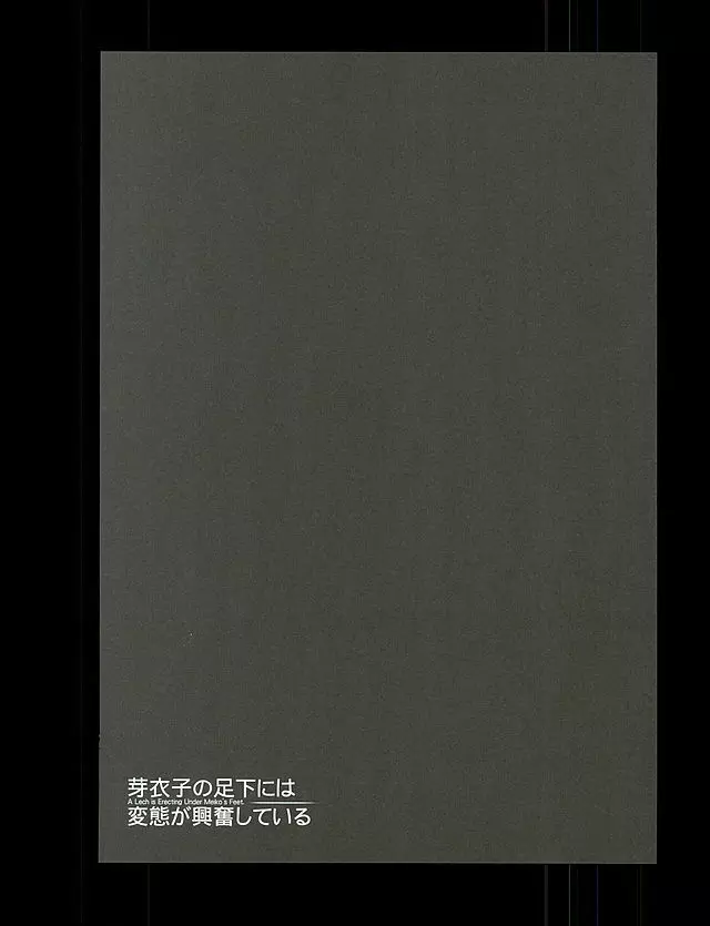 芽衣子の足下には変態が興奮している 20ページ