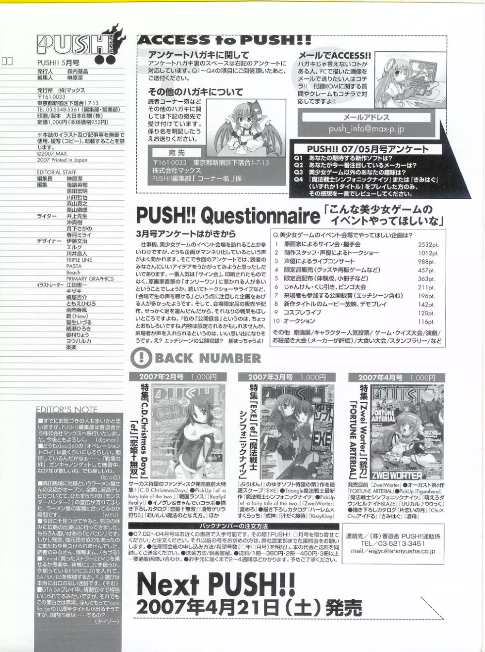 プッシュ!! 2007年5月号 194ページ