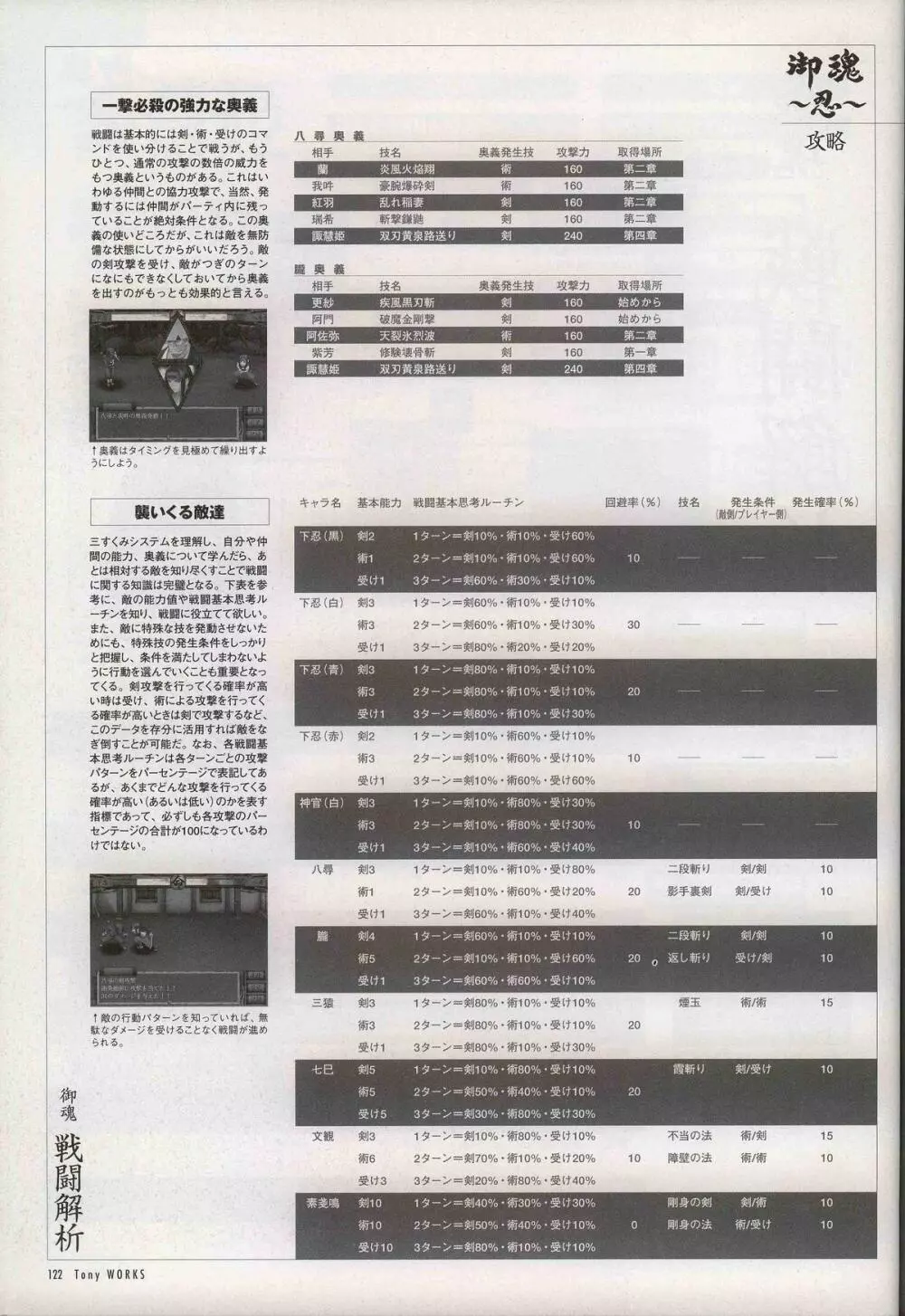 御魂～忍～×ARCANA～光と闇のエクスタシス～二作品原画 127ページ