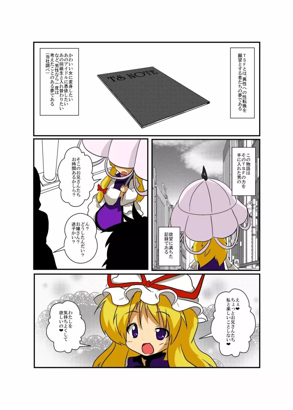 東方TS物語～紫編2～ 4ページ