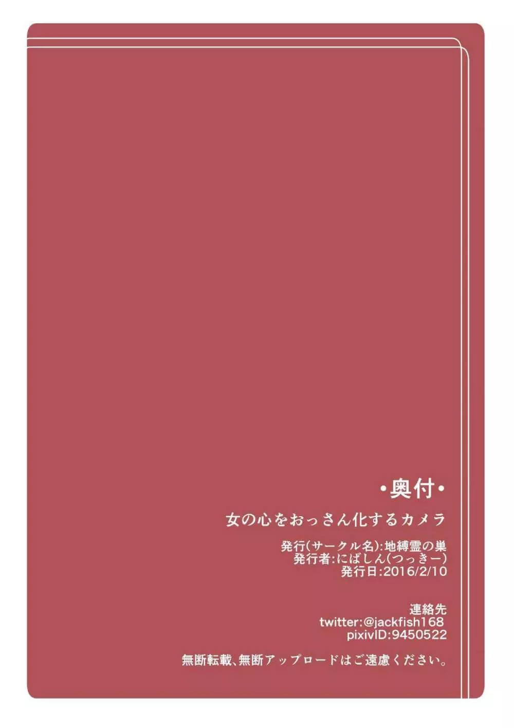 女の心をおっさん化するカメラ 15ページ