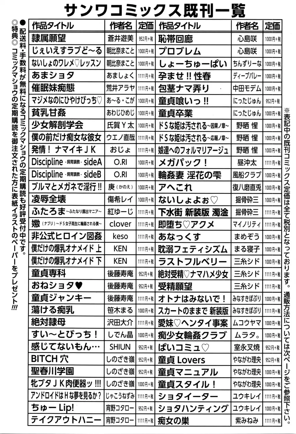 コミック・マショウ 2016年3月号 285ページ