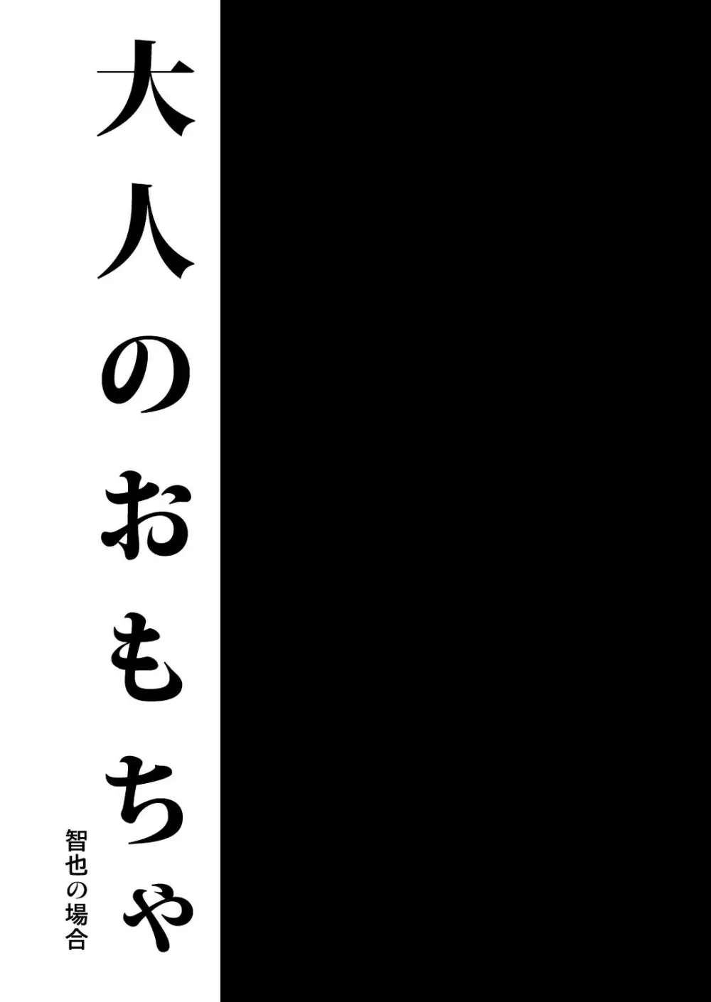 大人のおもちゃ -智也の場合- 3ページ