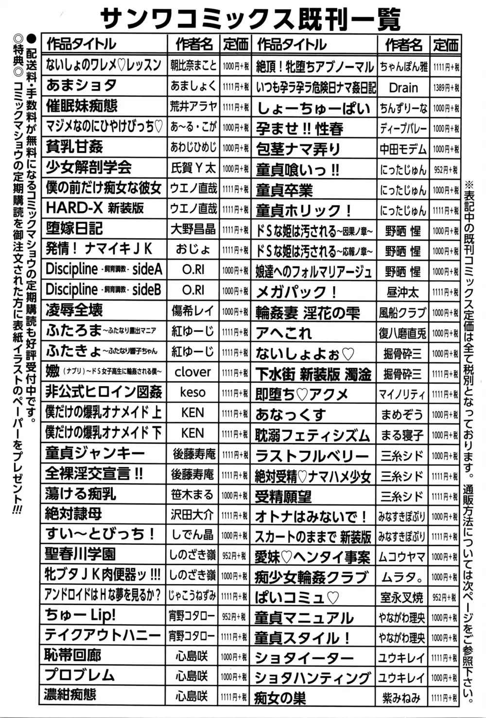 コミック・マショウ 2016年6月号 285ページ