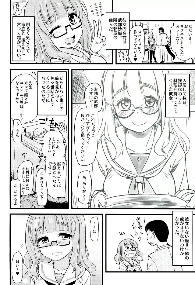 武部沙織ちゃんという彼女ができた話。 4ページ