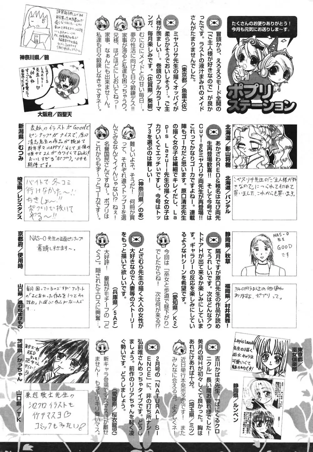 COMIC ポプリクラブ 2004年04月号 252ページ