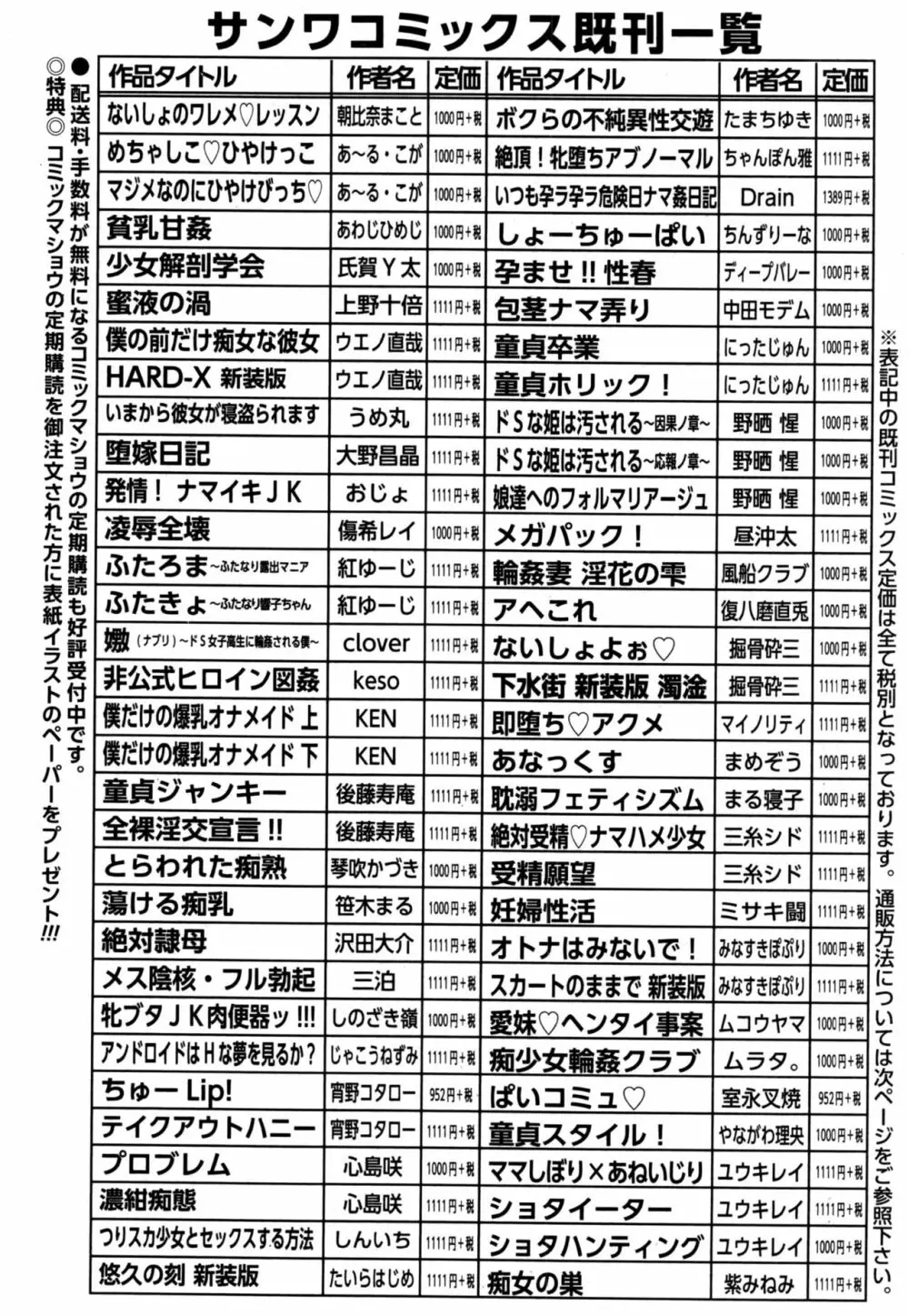 コミック・マショウ 2016年9月号 287ページ