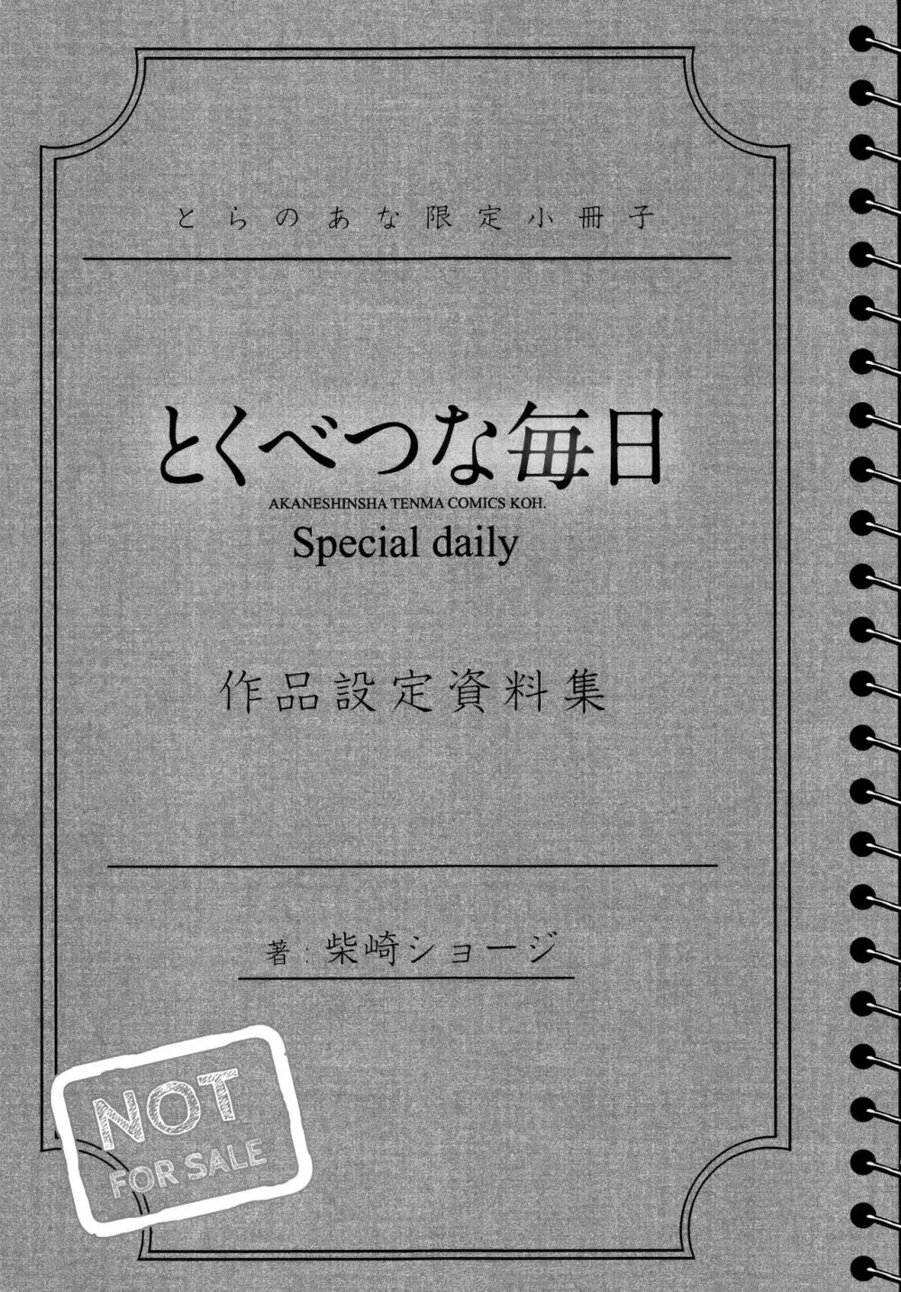 とくべつな毎日 + 8P小冊子 212ページ