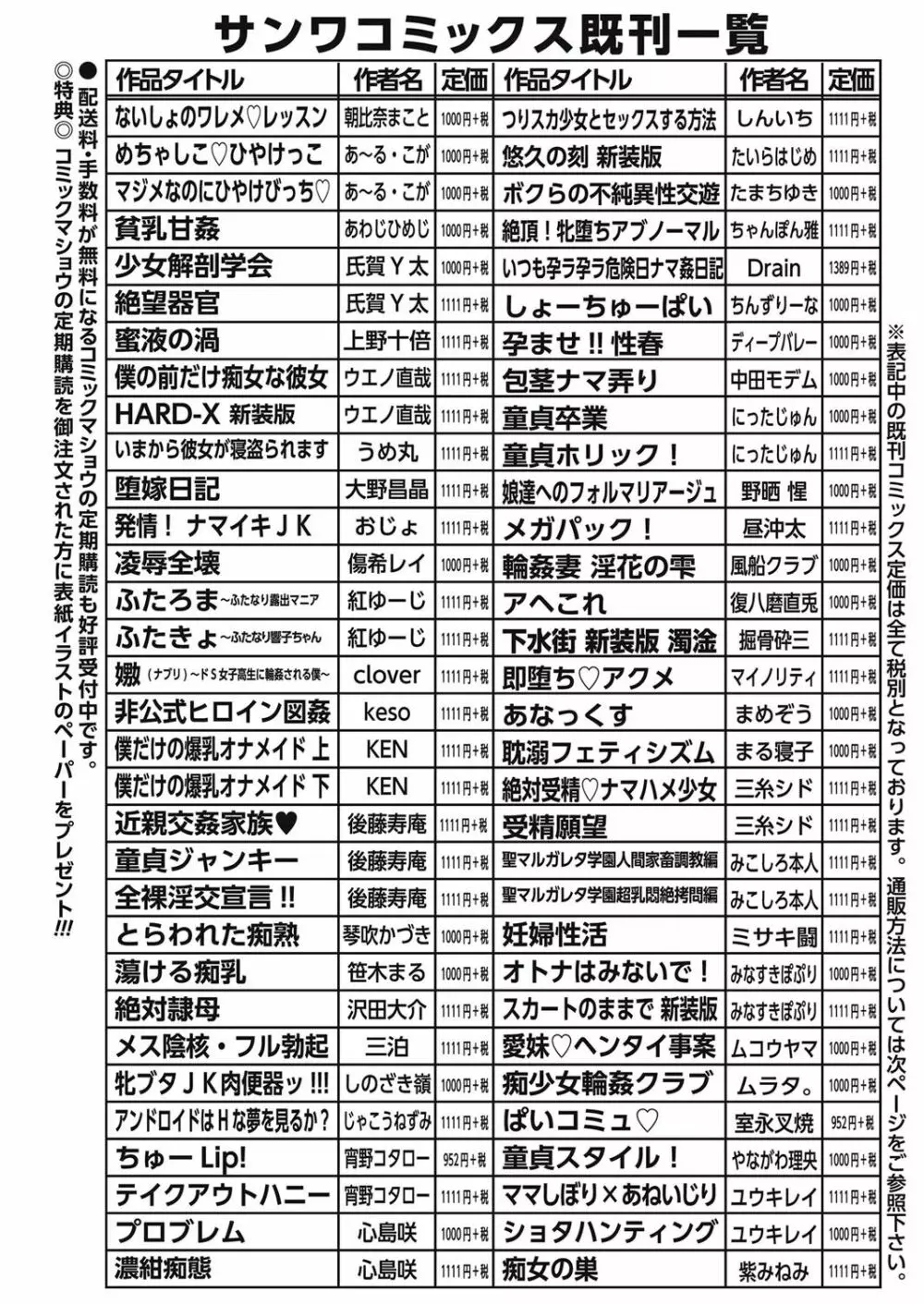 コミック・マショウ 2016年11月号 285ページ