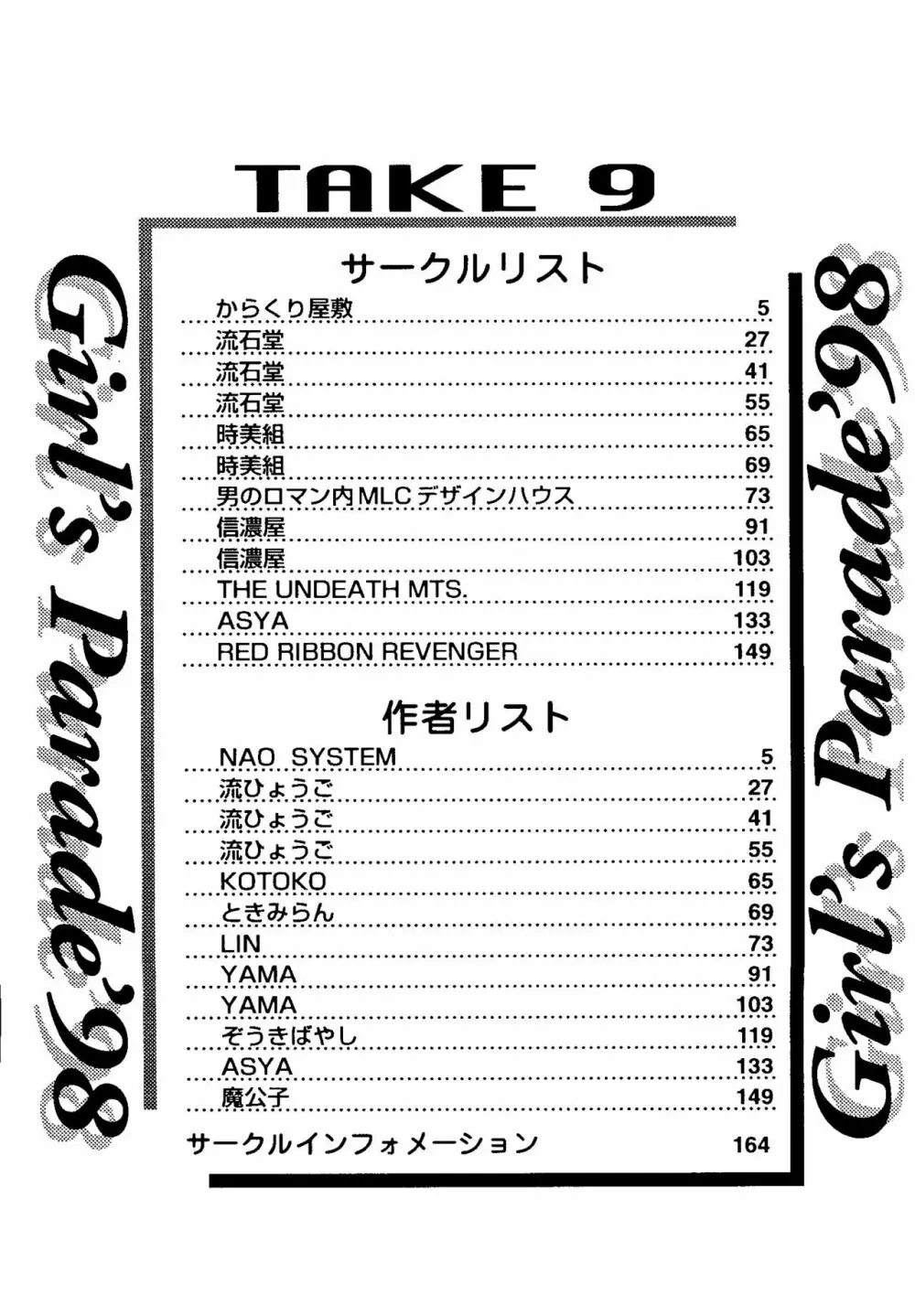 ガールズパレード’98 テイク9 5ページ